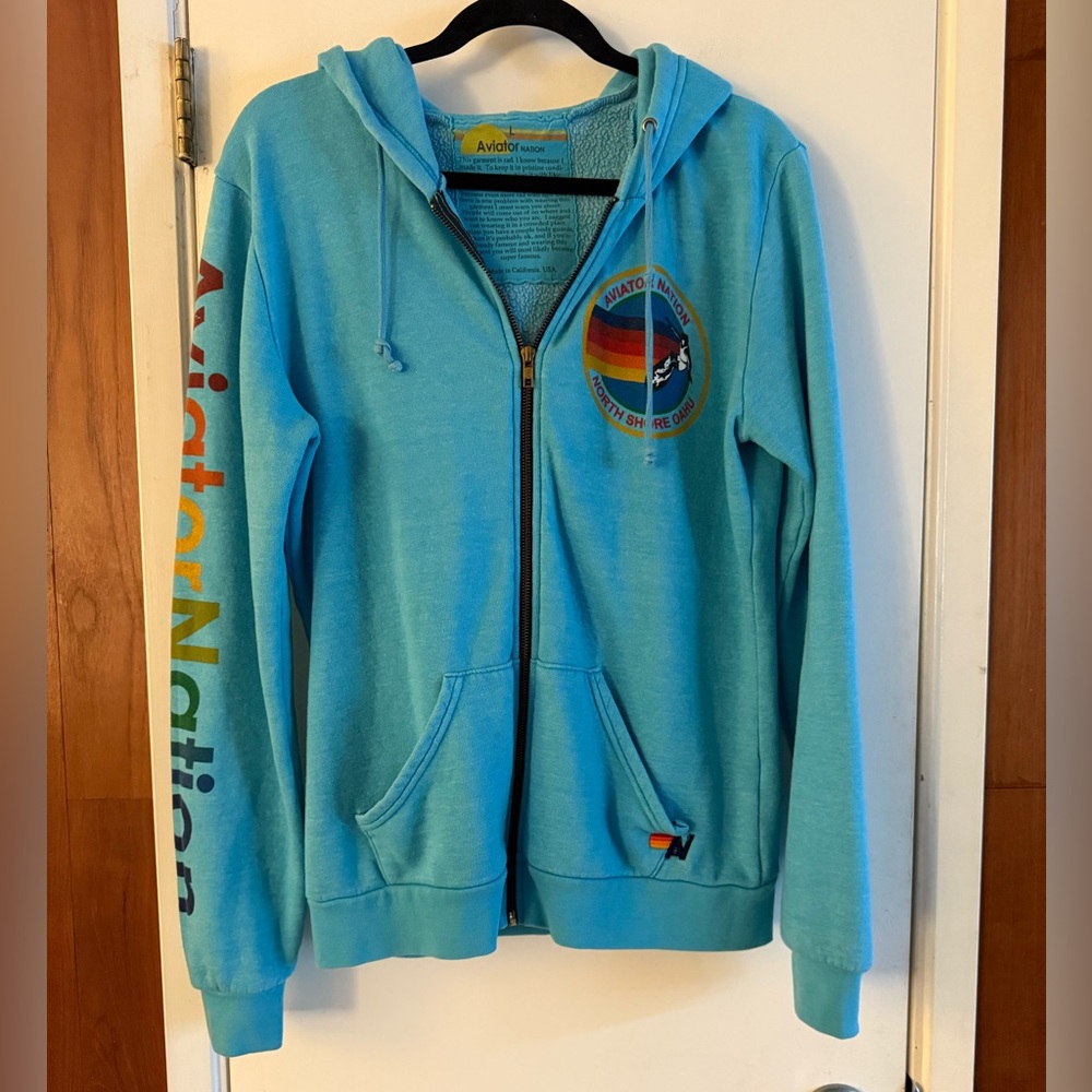 Aviator Nation North Shore Oahu Zip Up Hoodie